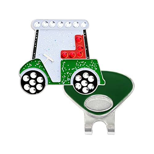 Navika Golf Cart Swarovski Crystal Ball Marker with Hat Clip