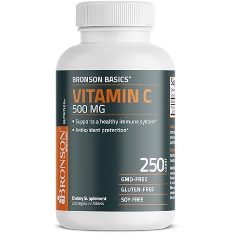 Bronson Vitamin C 500 MG Vegetarian Tablets Cover