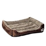 euljcd Wärmekorb für Hunde, House House Herbst und Winter, für Katzen, Welpen, braun, x-Large