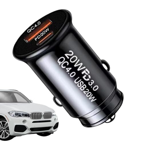Chargeur De Voiture Charge Rapide,Tête Charge Rapide De Type C QC4.0 | Accessoires De Voiture, Tête De Chargeur Pour Téléphones Mobiles, Tablette, Appareil Photo, Consoles De Jeux, Ordinateurs Port
