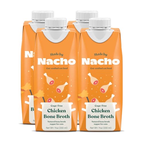 Made by Nacho Bone Broth Cat Food Topper for Hydration