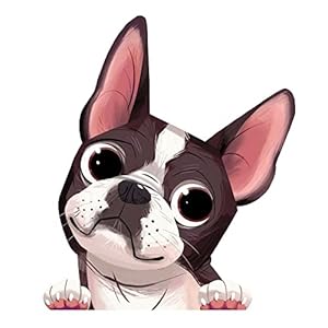 2 Stks Creatieve Leuke Cartoon Hond Auto Sticker Pvc Mode Body Window Cover Krassen Accessoire Auto Decal Motorfiets Laptop Decoratie Auto stickers