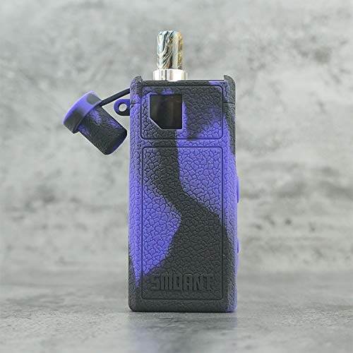 Rayley Silicone Case for Products Smoant Pasito Pod Vape Cover Rubber Skin Warp Sticker Sleeve Shell Hull Damper Vape Gel mod Shield (Black Purple)