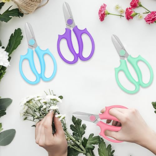 12 tijeras para flores de acero inoxidable miniatura 7