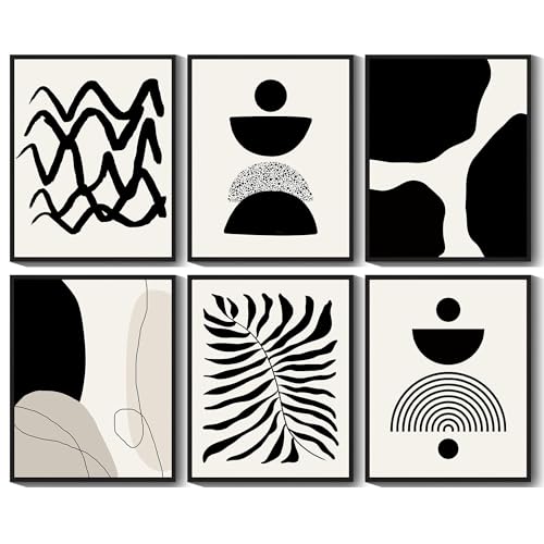 Drsoum Abstract Boho Wall Art Minimalist Geometric Framed Boho Room