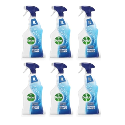 Image of Power & Pure Antibacterial Bathroom Cleaner Spray, 1L, Pack of 6