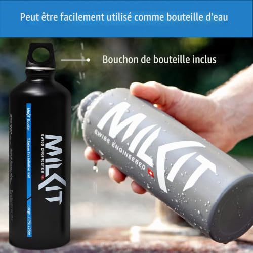 Milkit Kit de gonflage à Cartouche de CO2 pour Pneu de vélo sans Chambre à air 0,75 l – vue 4