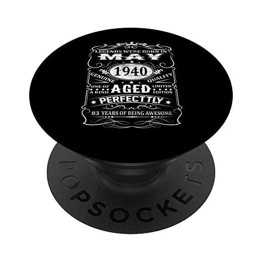 Vintage Legends Were Born in May 1940 Regalos de cumpleaños número 83 PopSockets PopGrip Intercambiable