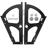 Toddmomy Soportes Abatibles para Zapatero Negro de Acero Frío, Pack de 2 Piezas para Gabinete Sola Capa