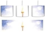  Berliner Fernsehturm Malerei Effekt inkl. Lampenfassung E27, Lampe mit Motivdruck, tolle Deckenlampe, Hängelampe, Pendelleuchte - Durchmesser 30cm