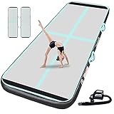 aufblasbare kostüme ☢ Breite Anwendung: Aufblasbare Tumbling-Matte kann auf dem Boden, Rasen, Wasser und Strand verwendet werden. Geeignet für Yoga, Stolpern, Gymnastik, Taekwondo-Übungen, Wasserschwimmen, Spiel, Sport usw.