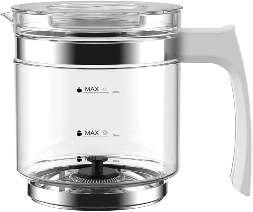 Morpilot Vaso de Vidrio de Repuesto para Espumador de Leche
