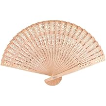 Wooden Hand Fans, Hand Held Folding Fans, Foldable Folding Fans with Hollow-Out Carved, for Wedding Party Home Decorations Birthday