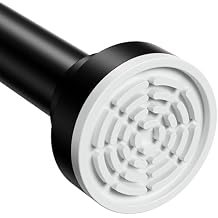 Abiglifty Black Shower Curtain Rod 3085 Inches Adjustable Stainless Steel Shower Curtain Rods Spring Tension,Tension Curtain Rod,Non Slip,No Drilling, Sturdy and Durable.