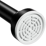 Abiglifty Black Shower Curtain Rod 30~85 Inches Adjustable Stainless Steel Shower Curtain Rods Spring Tension,Tension Curtain Rod,Non Slip,No Drilling, Sturdy and Durable.