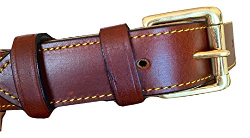 Soft Touch Collars Padded Leather Dog Collar, Large Brown, Real Genuine Leather , 24" Long X 1.5 Wide , Fits Neck Size 18" To 21" Inches #TOP4