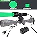 WINDFIRE Green Predator Light 300 Yards Tactical LED Flashlight Zoomable, Coyote Hog Fox Varmint Hunting Flashlights Kits with Pressure Switch, Scope Mount