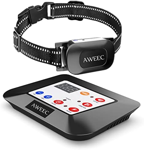 Aweec Wireless Dog Fence, 2-in-1 Electric Fence System & Dog Training Collar with Remote, 2023 Dog Boundary Wireless Containment System, Adjustable Sizes for Large/Medium/Small Dogs