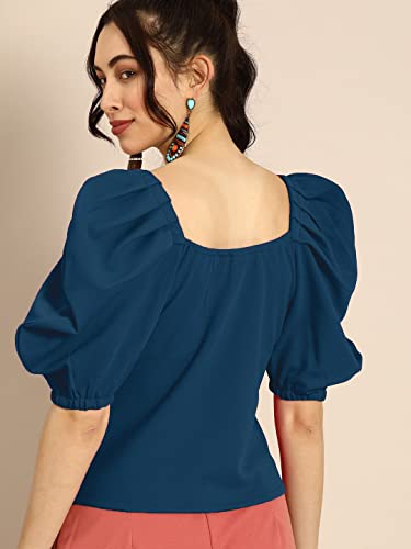 Image of Women's & Girl's Solid Short Sleeve Crop Top (LY-TopD6 Variation)