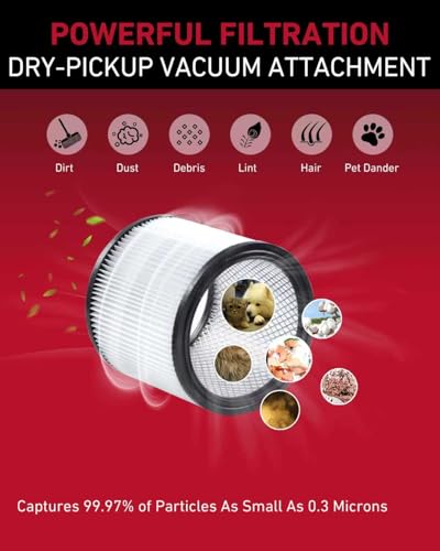 Image of 2 Pack Replacement for Shop Vac 90304 Standard Cartridge Filter | Precision OEM Fit, Professional Filtration, Built for Tough Jobs, Reusable Design, Trusted Performance