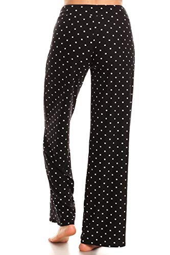 Image of Leggings Depot Women's Wide Leg Drawstring Pajama Pants for Lounge, Sleep