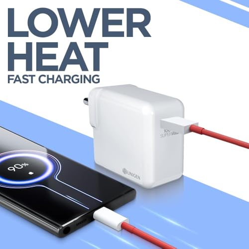 Image of 100W SuperVOOC Fast Charging Adapter with Type-C Cable | High-Power USB-C Wall Charger Compatible with OnePlus /Realme /Oppo & Type-C Devices | Supports VOOC /SuperVOOC /Dart /Dash /Warp & QC 3.0