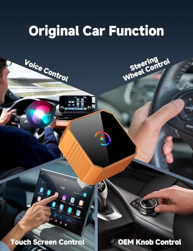 Image of Aimoon 2026 Upgraded Wireless CarPlay Adapter for iPhone＆Android, Car Play Mini Wired to Wireless Adapter for CarPlay ＆Android Auto Plug and Play Stable Connection & No Latency for iPhone iOS 10+