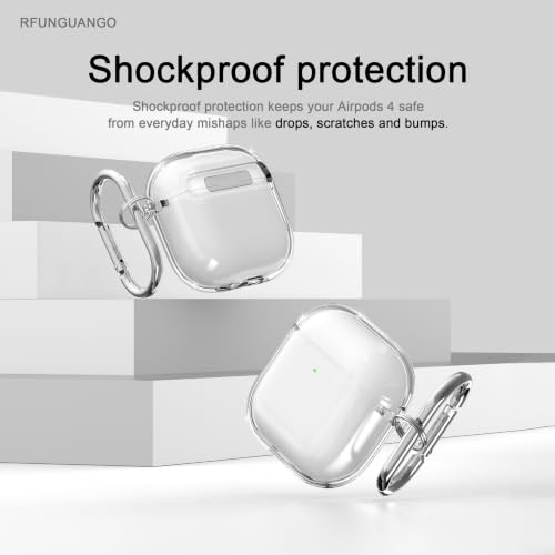 RFUNGUANGO for AirPods 5/4 Case Clear(2026/2024), White by RFUNGUANGO - Used condition - Image 5
