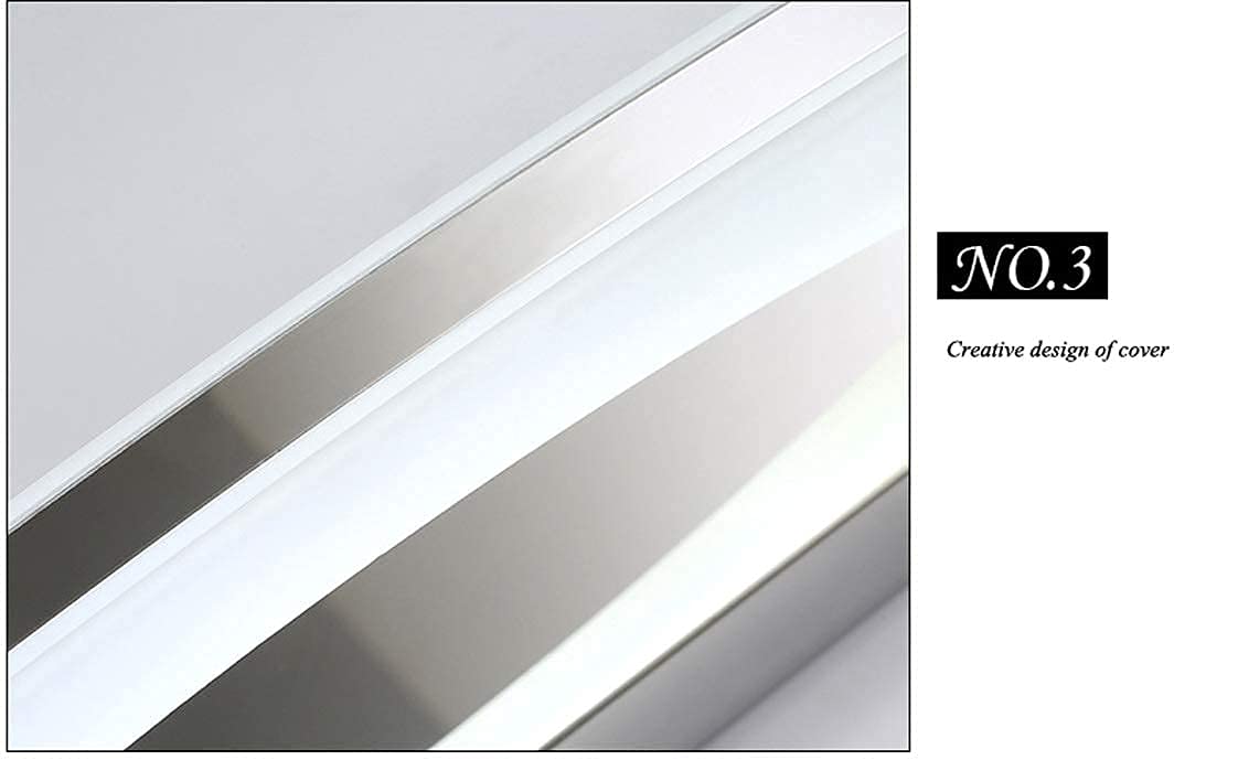 Luce Frontale a Specchio a LED, Lampada da Parete per Bagno dimmerabile con Cordino Lampada da Specchio per Trucco cromata, Illuminazione per cornici, Lampada da Parete per Bagno, 8W/38CM (8w/38cm)
