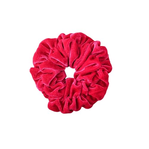 Image of Hot Pink Jumbo Velvet Scrunchy