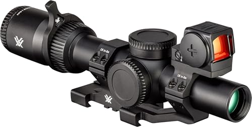 Vortex Venom 1-6x24 Second Focal Plane Riflescope, Venom 3 MOA Enclosed Micro Red Dot Sight & Sport Cantilever Mount Bundle