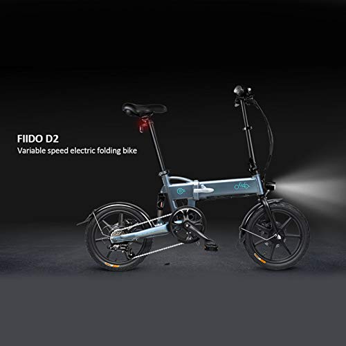 FIIDO D2S Foldable Electric Bike, 16" 60km Long-distance Aluminum Alloy Portable Electric Bicycle Folding E-Bike Outdoor Cycling Bike Vehicle, 36V 7.8Ah 25km/h - Image 6