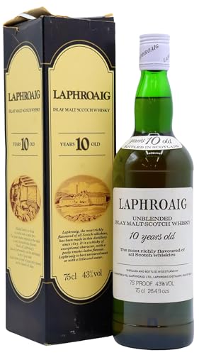 Laphroaig - Unblended Islay Scotch - 10 Year Old Whisky 75cl 43% ABV