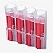 Storacell SL18650CC by Powerpax SlimLine 18650 Battery Caddy, Clear, Holds 4 Batteries (Not Included)
