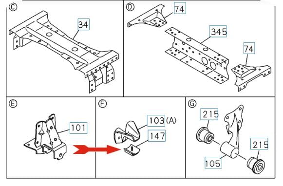 Ressort auxiliaire compatible Isuzu NPR NQR suspension 4.8 Td 5.2 Td 1998-2010 - 2
