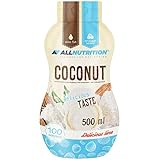 Ohne Zuckerzusatz AllNutrition Sauce 1er pack x 500ml Sirup Weniger Fett Zucker als herkömmlicher Kalorienarm (Coconut)