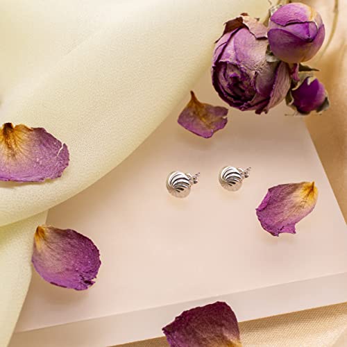 Boucles d'oreilles or blanc 5.55.6969 hypoallergéniques et légères
