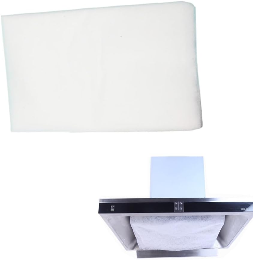 12 Sheet Range Hood Grease Filter Cover Disposable Non-Woven Fabric Range Hood Vent Secondary Filters Sticker Oil Absorbing Paper for Kitchen Range Hood Air Filter Mesh Charcoal Carbon Combo