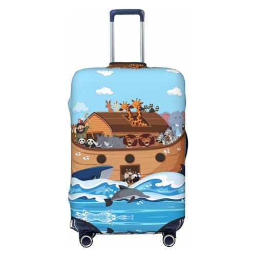 Travel Luggage Cover Protector - Animals On Noah'S Ark Washable Suitcase Covers For 18-32 Inch Luggage