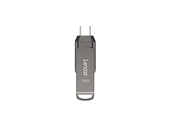 Lexar 128GB JumpDrive Dual Drive D400 USB 3.1 Type-C and Type-A Flash Drive, Up to 130MB/s Read (LJDD400128G-BNQNU)