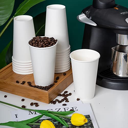 Racetop [105 Pack] 16 Oz Paper Coffee Cups, Hot Coffee Cups, Disposable Paper Cups, Perfect For Party, Picnic, Travel, And Events. #TOP3