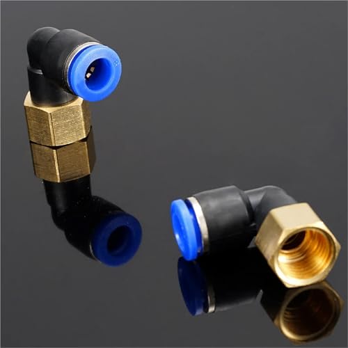 Conector de codo neumático para proyectos de bricolaje y mantenimiento de talleres mecánicos 4