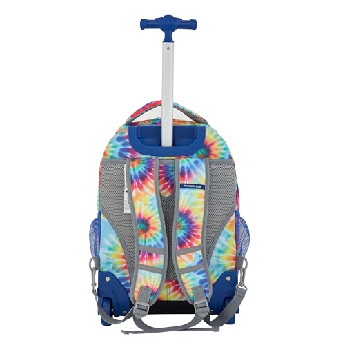 Image of Travelers Club 4 Piece Rolling Backpack Set With Accessories, Tie Dye