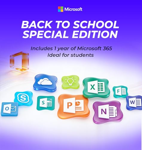 Image of HP Essential Laptop Computer • AMD High Performance Processor • 128GB SSD • Windows 11 • Microsoft 365 • Thin & Portable for Work & Daily Use • 2026 Edition