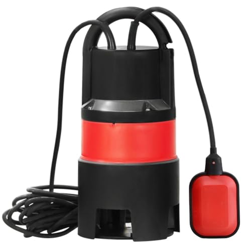 Giantz Submersible Water Pump, 600W 230 V Electric Sump Dirty Sewage Pumps Controller Irrigation Pool Pond Garden Home Farm, Portable Carry Handle Anti-rust Black Red