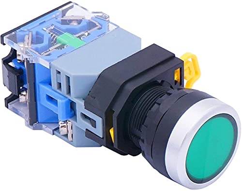 Interruptor DPST de 22 mm para panel de control con indicador LED verde 4