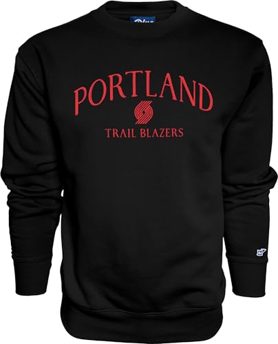 Portland Trail Blazers NBA Officially Licensed Crewneck Sweatshirt Embroidery Groundbreaking, Secondary Color, Large