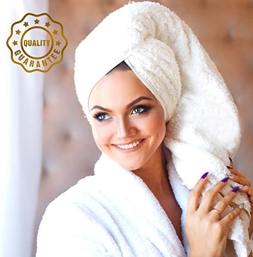 Wealuxe Cotton Bath Towels - Soft and Absorbent Hotel Towel - 68x132 CM - 4 Pack - White