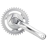 für JIS-Vierkantachse Unbekannt Kettenradgarnitur 38 Zähne 1-Fach, 170 mm Kurbel, Silber