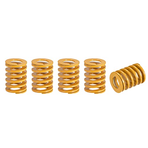 Ressort de compression jaune uxcell amortisseur de vibrations 3D - 2